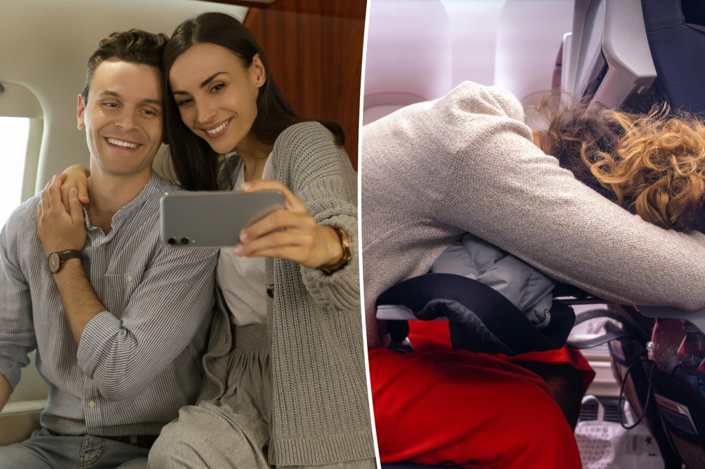 The teenager stuck in the coach seat during the flight while his family tries to update -without her, and the hatreds say he is "selfish" to complain
