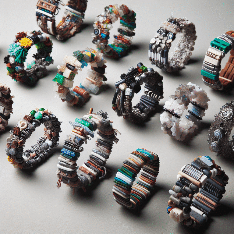 pulseiras feitas de materiais reciclados para um estilo sustentável