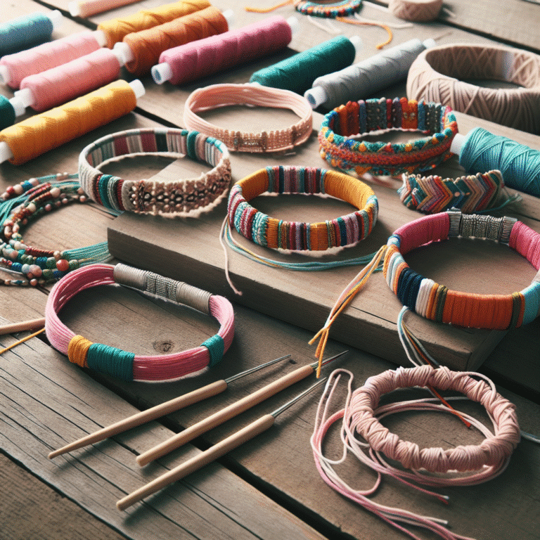 pulseiras DIY usando fios e cordões: guia prático