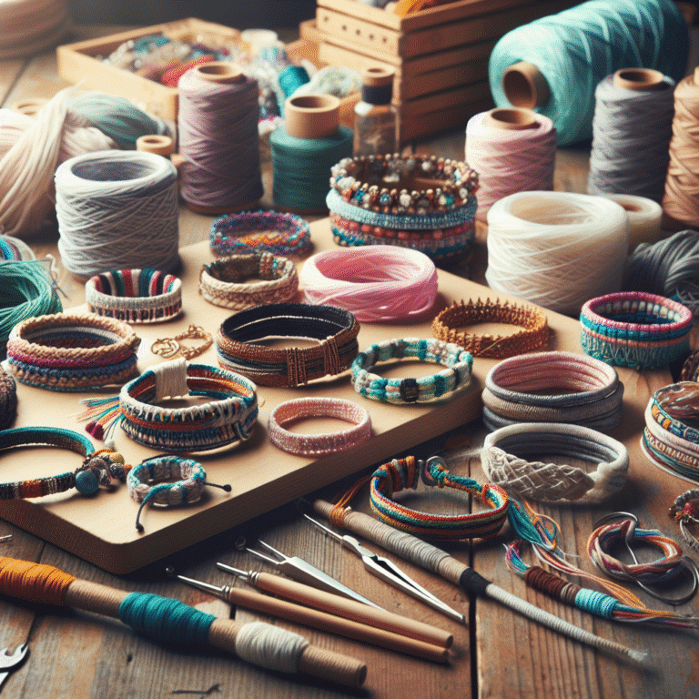 pulseiras DIY usando fios e cordões: guia prático