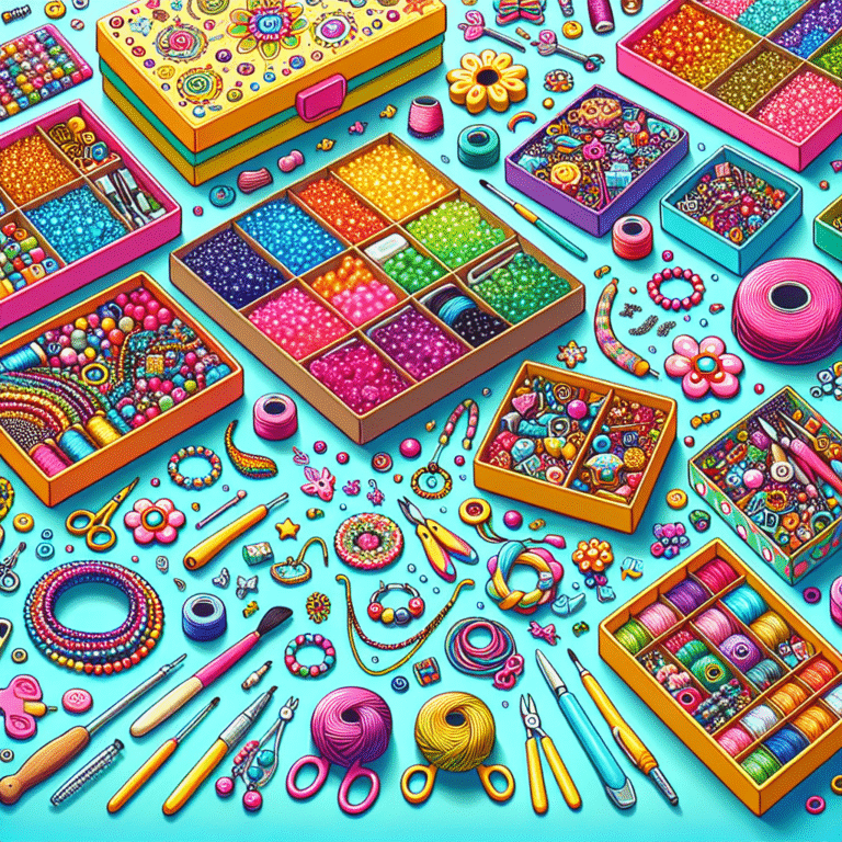kits de DIY para crianças criarem bijuterias